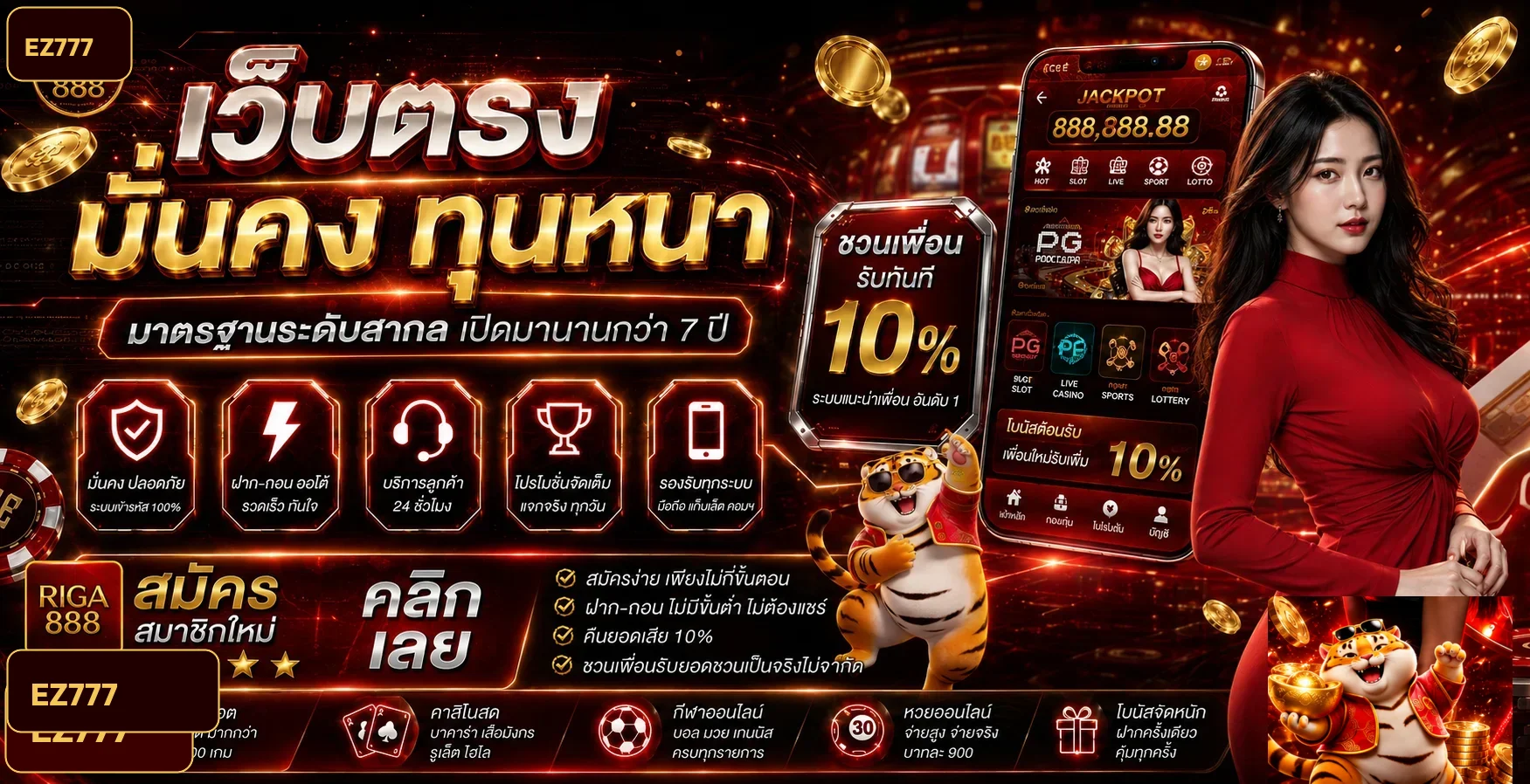 ภาพรวมสล็อตเว็บตรง EZ777